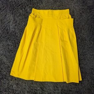 Gucci 2007 knee length yellow skirt